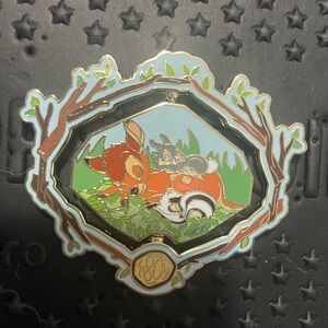 Disney Bambi 80th Anniversary Spinner Pin, Flower, Thumper Limited Edition 4800